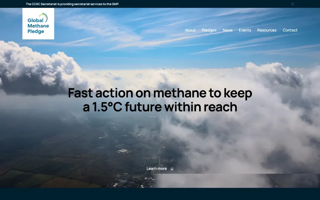 Cover preview of the project titled "Global Methane Pledge"